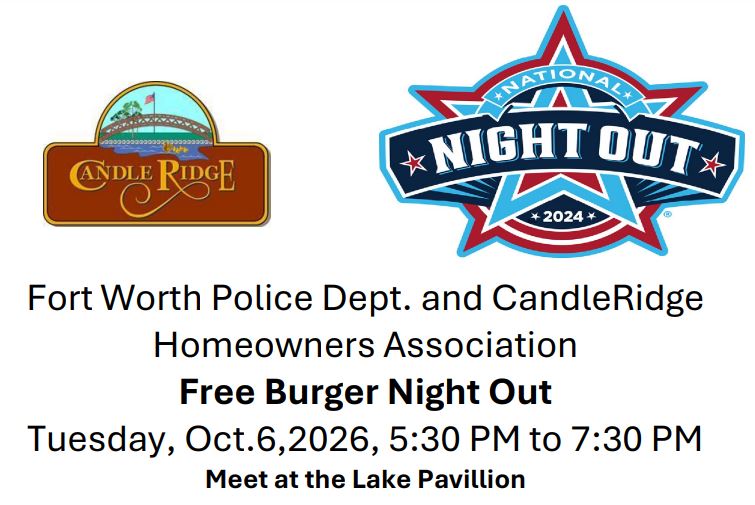 Burger Night Out - Oct 6.
